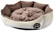 Светлокафяво легло за куче ø 60 cm – Love Story