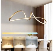 Brilagi-LED Димируем полилей на кабел TWISTER LED/60W/230V 3000-6000K златист + дистанционно управление