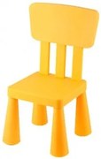 Детско столче с облегалка - жълто