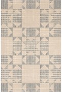 Бежов вълнен килим 133x190 cm Frotage beige – Agnella