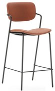 Бар столове в комплект от 2 бр. в тухлен цвят (височина на седалката 68 cm) Maika – Marckeric