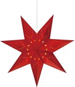 Червена висяща коледна светлинна украса Saturnus – Markslöjd