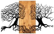 Дървена и метална декорация за стена 92x58 cm Tutku - Wallity