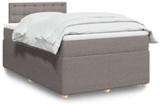 3287441 vidaXL Боксспринг легло с матрак, таупе, 120x200 см, плат