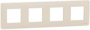 SE Лицева рамка 4х цвят Крем Unica Studio  - NU200844
