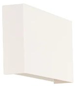 Модерна бяла правоъгълна стенна лампа с 2 светлини - Otan