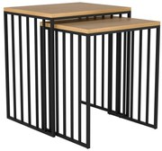 Eglo 424143 - Комплект от 2 странични масички TOZAWA, кафяво/черно