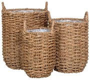 Покрития за кашпи в комплект от 3 бр. от морска трева ø 31 cm Hue – House Nordic