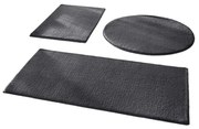 Тъмносиви килими за баня в комплект от 3 бр. 50x90 cm – Mila Home