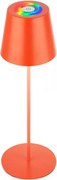 Briloner 7510012-LED RGB димируема настолна лампа CALIDA 2,5W/5V IP44 1200mAh оранжева