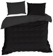 Луксозно черно спално бельо от памучен сатен Ширина: 200 см | Дължина: 220 см