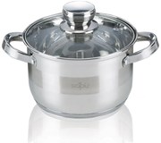 Тенджера с капак SAPIR SP 1210 LI18, 2.9 литра, 18х11.5 см, Многослойно дъно, Индукция, Инокс