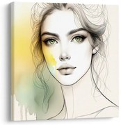 Картина на платно – Нежни линии и цветове