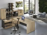 Ъглово бюро Marbrand-Left-Fusiko-Mavro-Дължина:200cm