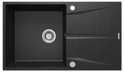 Deante ZRC_211A - Кухненска мивка CORIO 50x86 cm гранит/графит