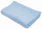 Baby Matex - Одеало плетено синьо 75/100