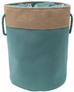 Текстилен кош за дрехи кръг 40x50см зелено/бежово HD-(7SM109-D) - Horecano