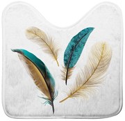 Бял килим за баня WC 45x45 cm Plumiss – douceur d'intérieur