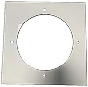 Резервно стъкло за таванен осветител 20x20 см кремаво