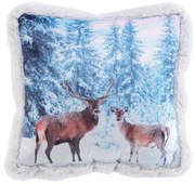 XMAS DEER КОЛЕДНА ДЕКО ВЪЗГЛАВНИЦА 40Х40СМ