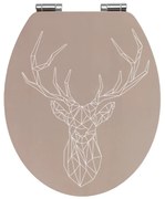 Седалка за тоалетна, изработена от бамбук и ПДЧ , 44 x 37,5 cm Stag - Wenko