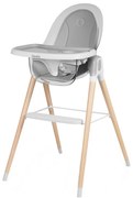 Lionelo - Детски стол за хранене MAYA Бял бук