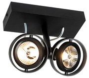 Модерен прожектор черен 2-светлина - Master 70