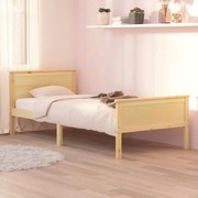 322174 vidaXL Рамка за легло, борово дърво масив, 90х200 см