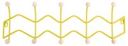 Жълта метална стенна закачалка 61 cm Zig Zag – PT LIVING