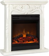 Klarstein Etna Pozzolana, електрическа камина, 1800 W, седмичен таймер, дистанционно управление, бяла