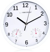 Стенен часовник Esperanza EHC016W Бял Cтъкло Пластмаса 25 cm