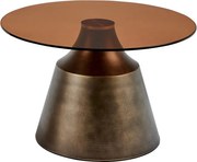 Кафява стоманена кръгла масичка за кафе ø 70 cm Dunsley – Actona