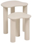 Холна маса atmosphera Olao, Слонова кост, 2 бр.