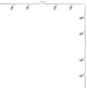 Zuma Line 3583 - Точково осветително тяло за релсова система TUBE 8xGU10/35W/230V, бяло