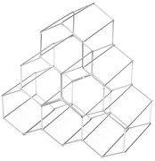 Сива метална стойка за вино - Compactor