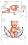 Памучно спално бельо за детско креватче 100x135 cm Medvídek "Plane" – Jerry Fabrics