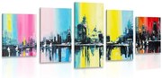картини от 5 части – Маслена живопис на град