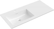 Mexen Otis мивка за вграждане в плот лява 101 x 46,5 cm, бял гланц - 25181000L