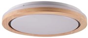 LED таванно осветително тяло за баня LED/24W/230V Ø 39 см IP44 дъб