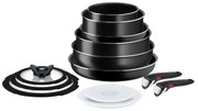 Алуминиев комплект съдове 13 бр. INGENIO EASY COOK &amp; CLEAN BLACK L1549023 – Tefal