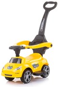 Chipolino - Кола за яздене с дръжка Турбо жълта