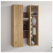 Стенна лавица INAR дъб/кафяв