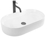 REA-U6526 - Мивка за плот VANDA 34x60 cm керамика/бял гланц