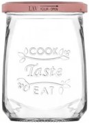 Lav - Стъклен буркан с метална винтова капачка 550мл TAS 055 k03