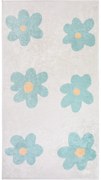 Пътека подходяща за пране в цвят мента и слонова кост 80x200 cm Cute Flowers Green – Vitaus