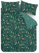 Тъмнозелено единично спално бельо 135x200 cm Enchanted Twilight – Catherine Lansfield