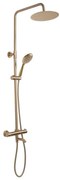 REA-P6604 - Комплект за душ с термостатен смесител LUNGO, четкано злато