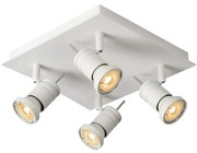 Lucide 17990/19/31 - LED спот TWINNY-LED 4xGU10/4,5W/230V бял 25 см