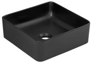 COMAD UM-6276 SLIM 40 BLACK DP - Мивка за плот SLIM 37x37 см мат черна