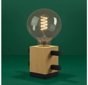 Eglo 390193 - Настолна лампа LEVANTARA 1xE27/40W/230V черен/кафяв